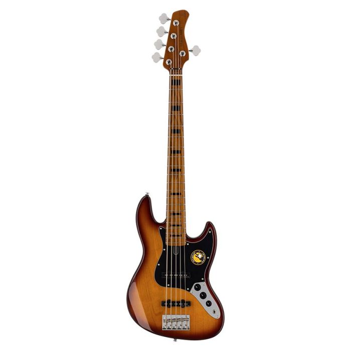 Sire Basses V5 Series Marcus Miller basgitaar, elzen, 5-snarig, tobacco sunburst