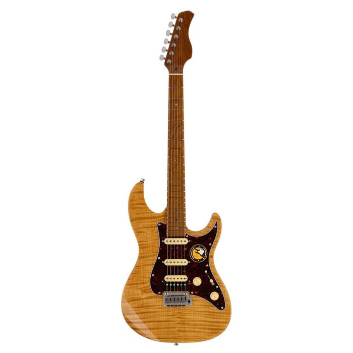 Sire Guitars S Series Larry Carlton electrische gitaar, S-style, elzen body, gevlamde esdoorn top, naturel