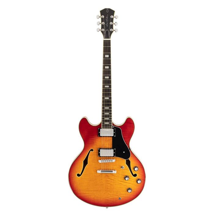 Sire Guitars H Series Larry Carlton electrische archtop gitaar, esdoorn, cherry sunburst