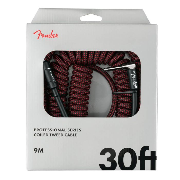 Fender Professional Coil Cable 30", red tweed