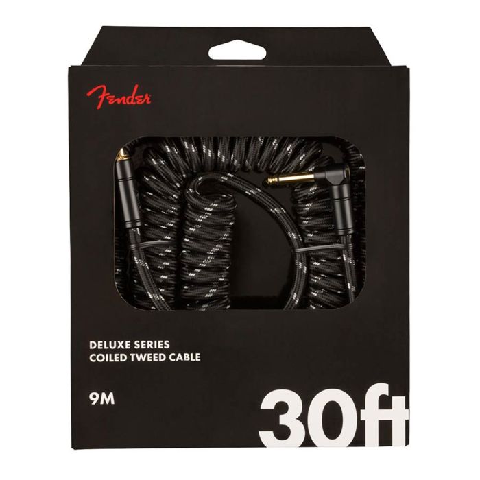 Fender Deluxe Coil Cable 30", black tweed