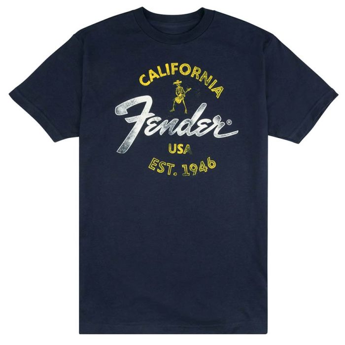 Fender Clothing T-Shirts Baja Blue t-shirt, blue, XL