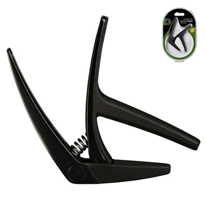 G7th Nashville capo 6 string acoustic/electric BLACK