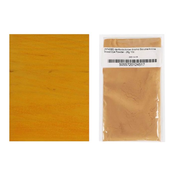 dartfords Alcohol Soluble Aniline Dye Amber - 28gr (enough for approx 2L of dye)