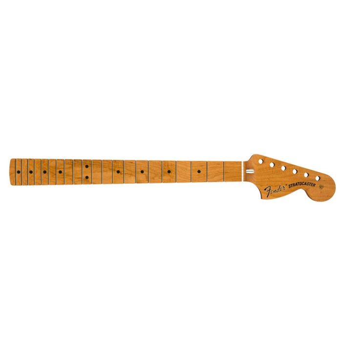 Fender Genuine Replacement Part Vintera roasted maple 70's Stratocaster neck, 21 medium jumbo frets, 9.5" radius