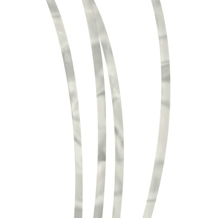 Incudo celluloid guitar purfling white pearloid - 1600x2x1.5mm (63x0.08x0.06")