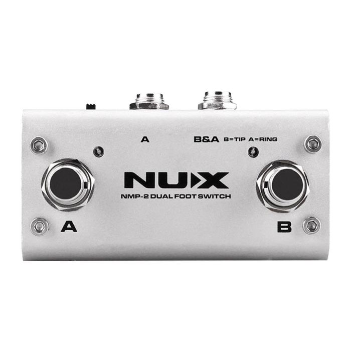 NUX Accessories universal dual footswitch, with latch and momentary mode switch