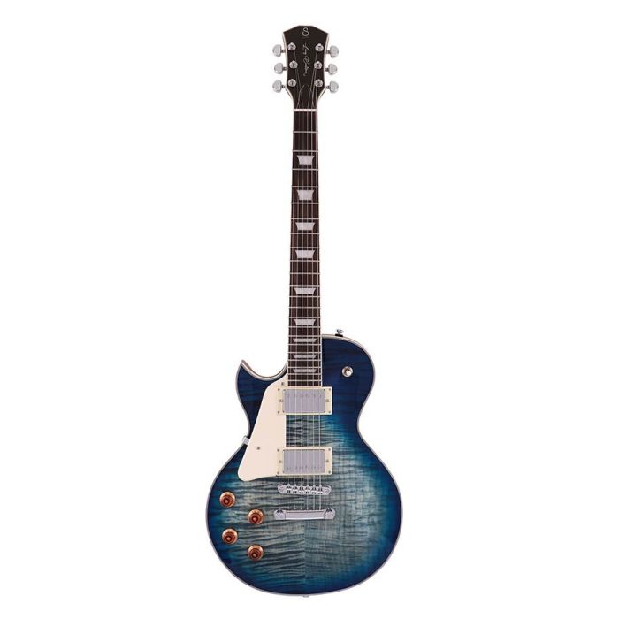 Sire Guitars L Series Larry Carlton lefty electric guitar L-style transparent blue