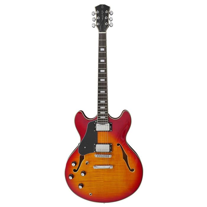 Sire Guitars H Series Larry Carlton electric archtop guitar lefty cherry sunburst