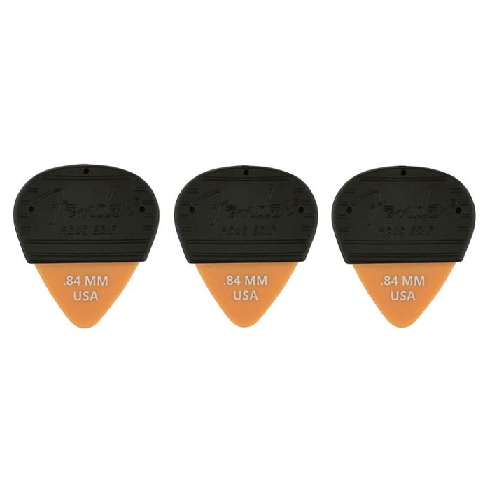 Fender Mojo Grip picks, dura-tone delrin 0.84, 3-pack