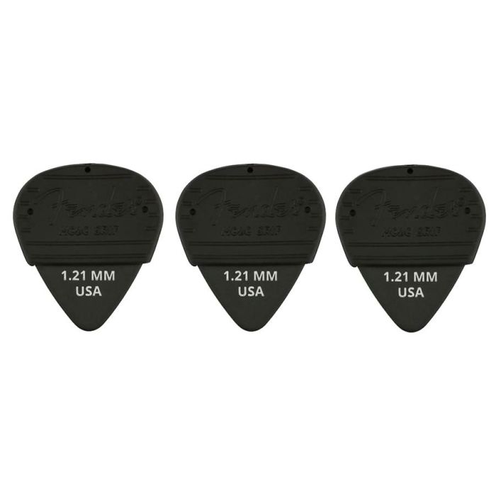 Fender Mojo Grip picks, dura-tone delrin 1.21, 3-pack