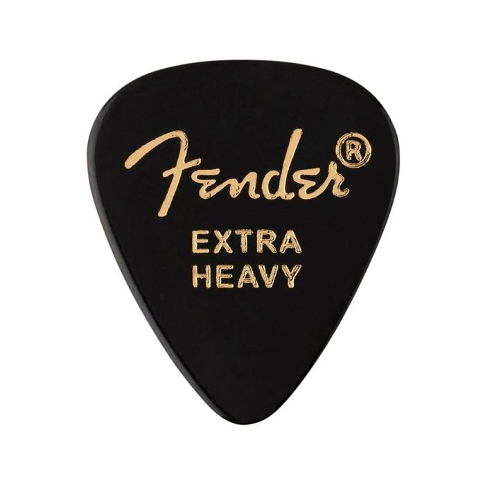 Fender 351 shape premium picks, extra heavy, black, 12-pack