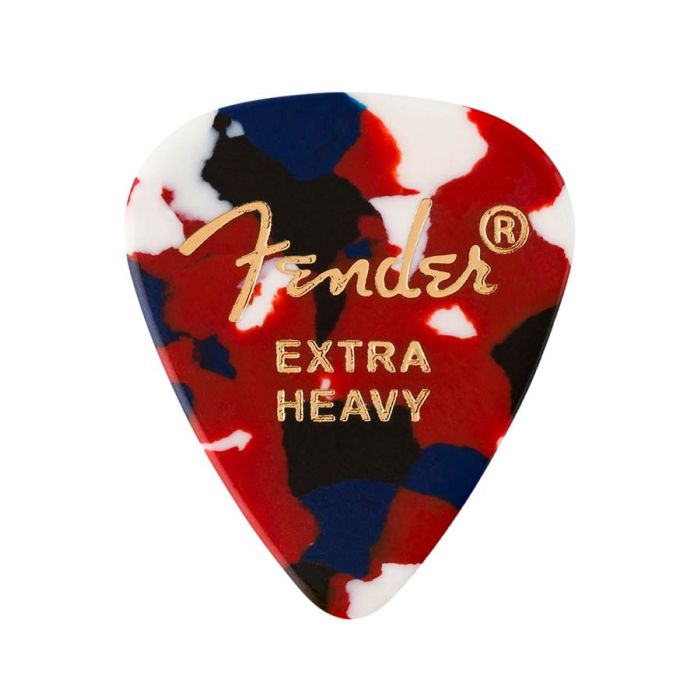 Fender 351 shape premium picks, extra heavy, confetti, 12-pack