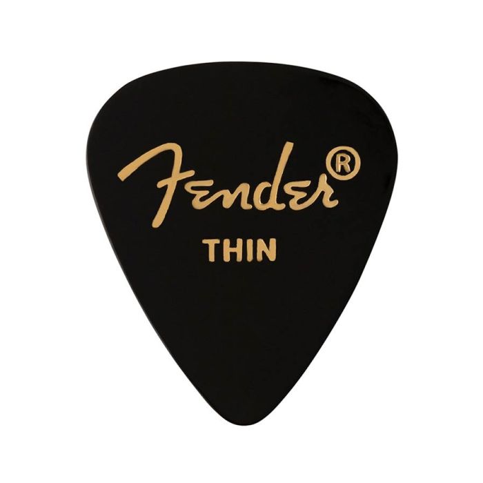 Fender 351 shape premium picks, thin, black, 12-pack