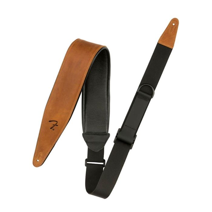 Fender Right Height leather strap, cognac