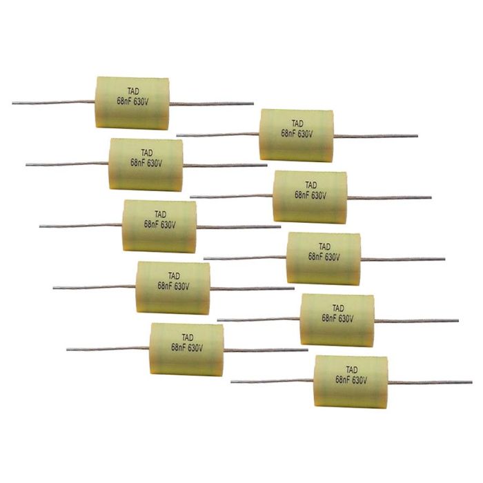 TAD Mustard capacitor 0.068uF, 10-pack