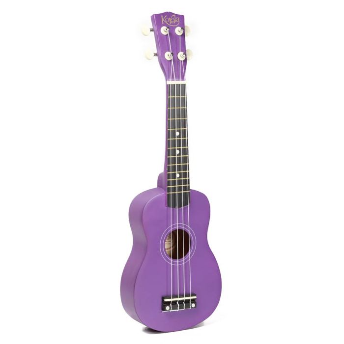 Korala soprano ukulele with guitar machine heads, purple