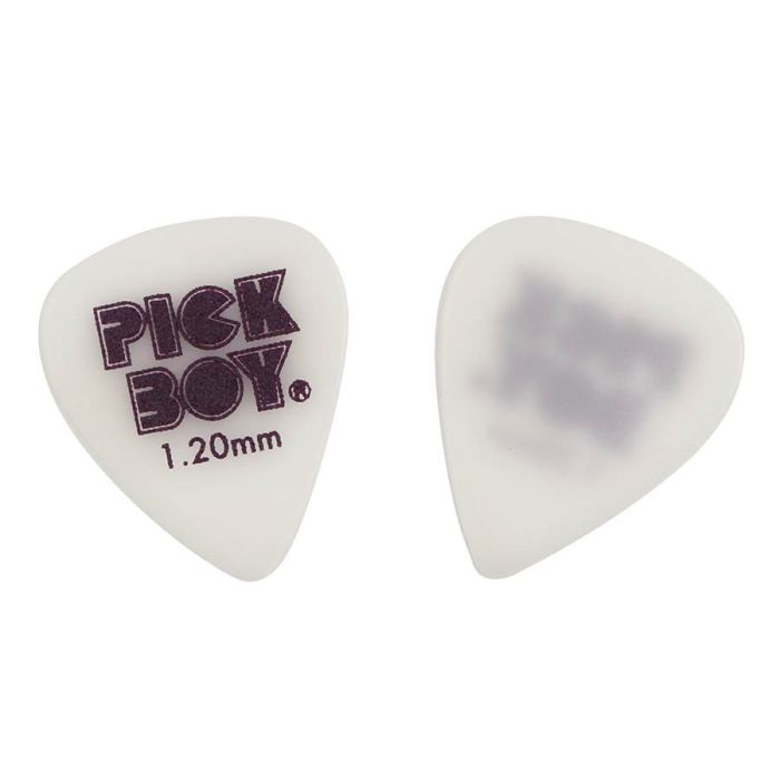 Pickboy PolyAcetal picks with classic '70s Pickboy logo, 50-pack, 1.20 mm