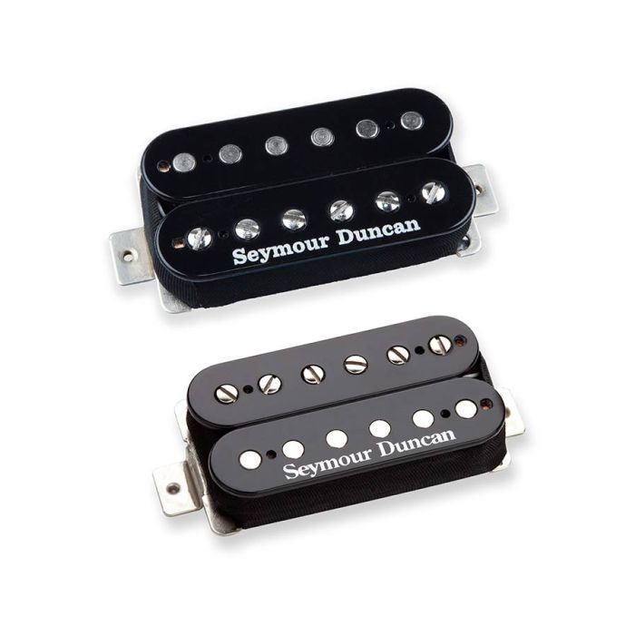 Seymour Duncan Hot Rodded Humbucker set, SH-4 JB (bridge) and SH-2N Jazz (neck) pickups, black