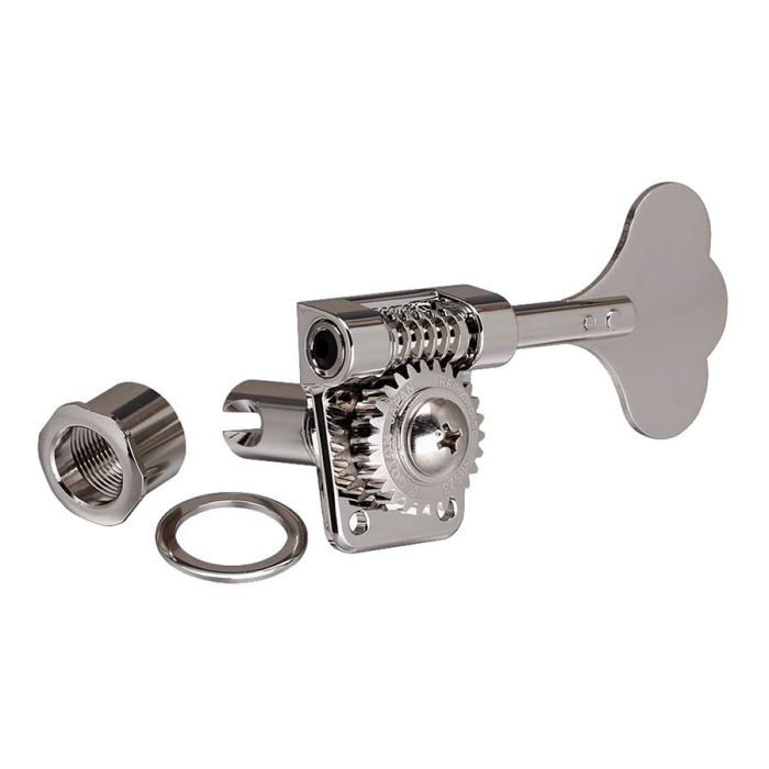 Gotoh machine heads for bass guitar, 4x left, 1:26 ratio, lightweight resolite, nickel