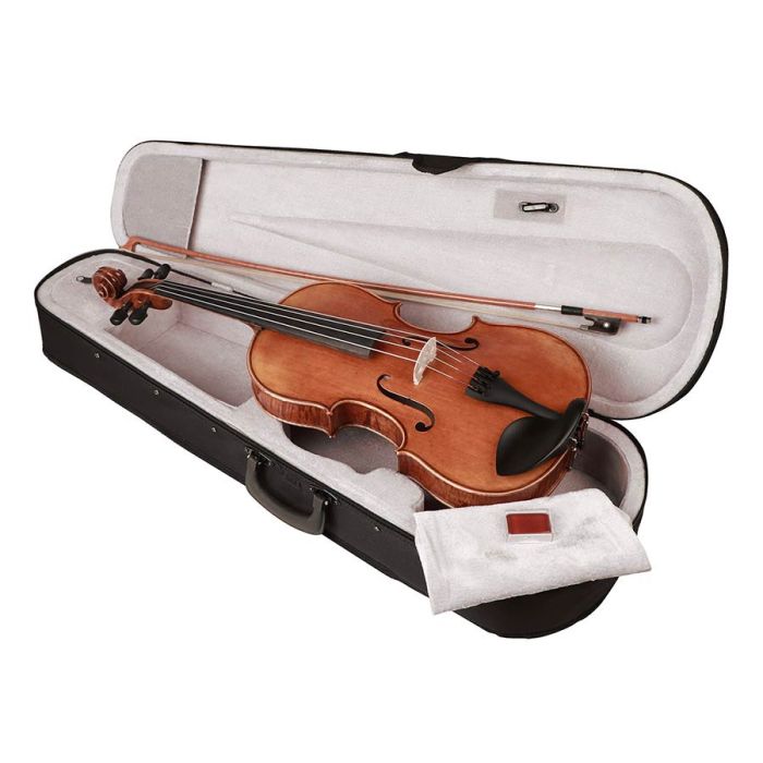 Rudolph viola outfit, 16,5" (42cm), slightly shaded oil varnish, flamed maple, case, BA-10/44 ELS bow