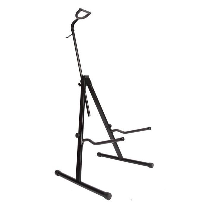 Platinum cello stand, collapsable with an adjustable neck support and bow holder