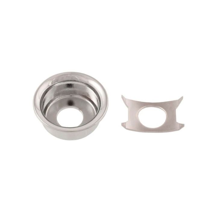 Allparts input cup jack plate for Telecaster®, nickel