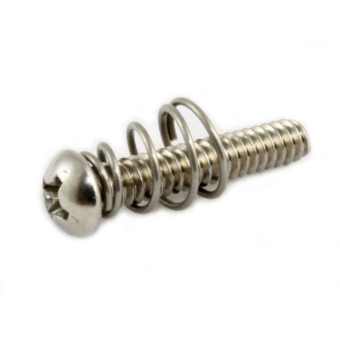 Allparts single-coil pickup screw and spring, steel, 8pcs