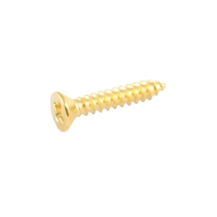 Allparts short humbucking ring screws, gold, 8pcs