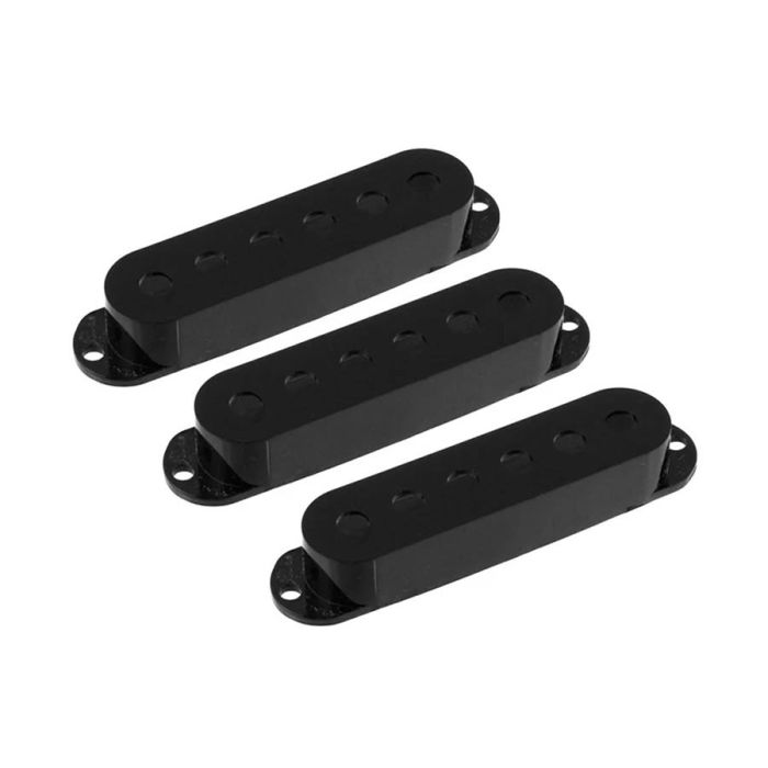 Allparts pickup covers for Stratocaster®, black, 3pcs