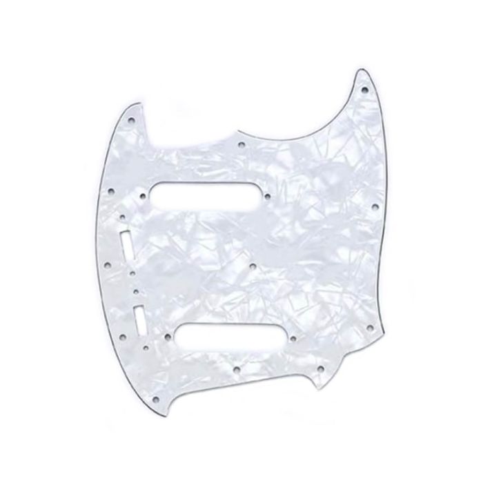 Allparts pickguard for Mustang®, white pearloid