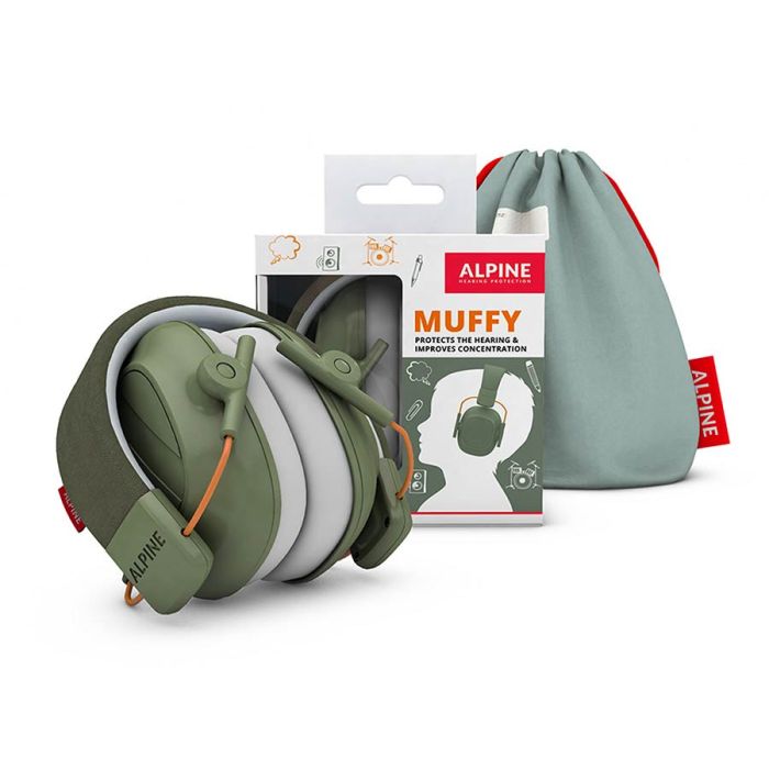 Alpine Hearing Protection Muffy Kids oorkappen voor kinderen, groen