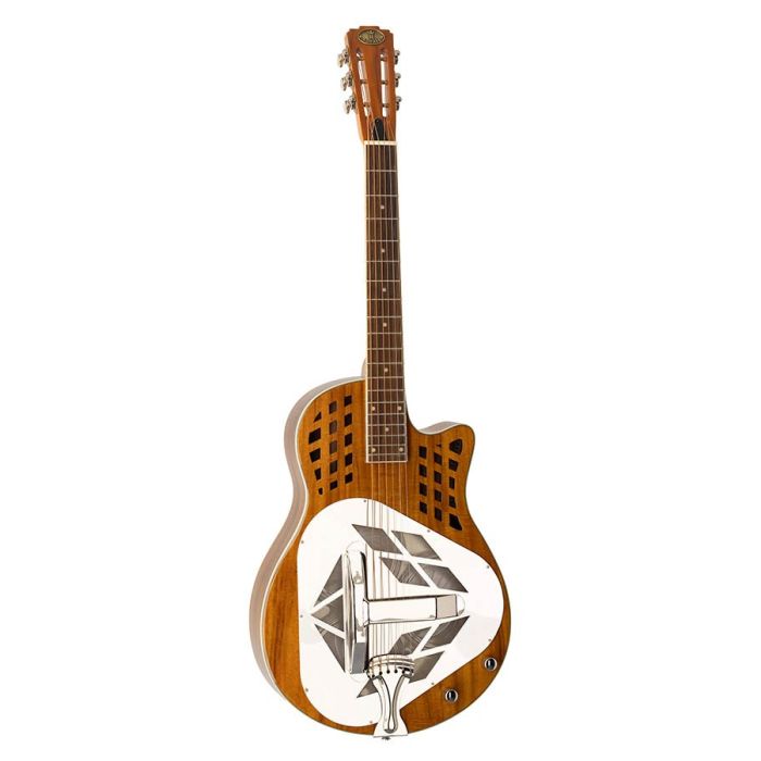 Royall Tri Cone 12 fret resonator KOA 12 US, wooden body (koa), with undersaddle pickup and softcase