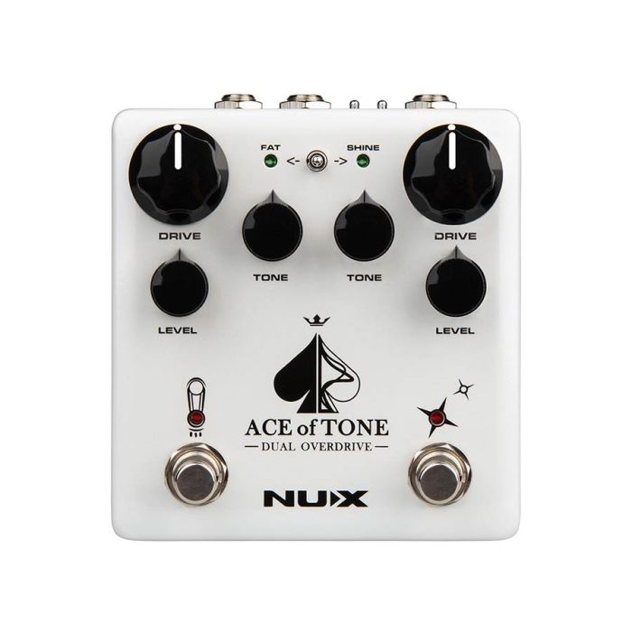 NUX Verdugo Series analoog dubbel-effectpedaal overdrive ACE OF TONE