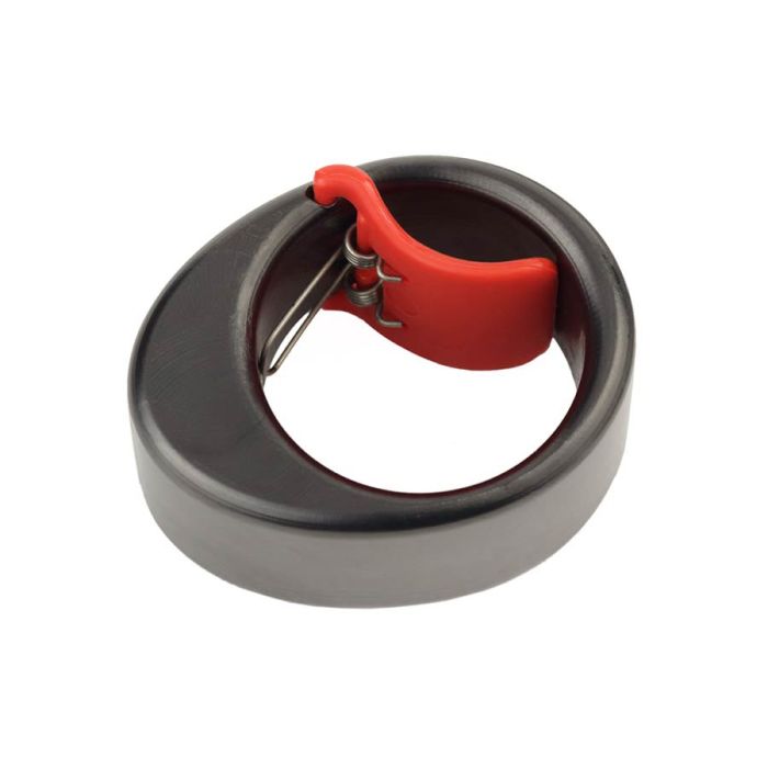 Black Mountain slide ring, 50gr steel with spring loaded grip clip LARGE 24mm