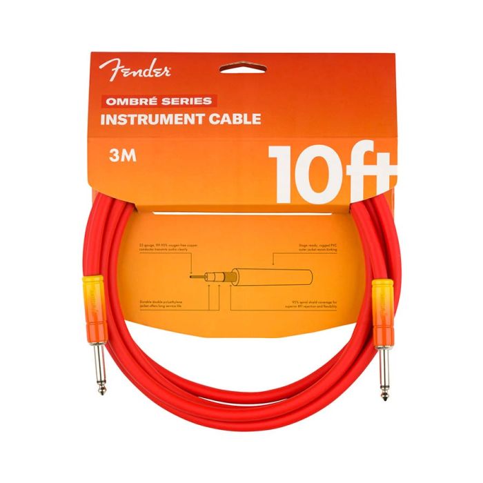 Fender 10' Ombr  cable, tequila sunrise