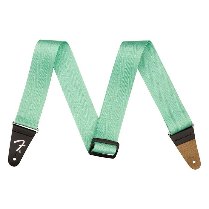 Fender 2" Am Pro seat belt strap, mystic surf green