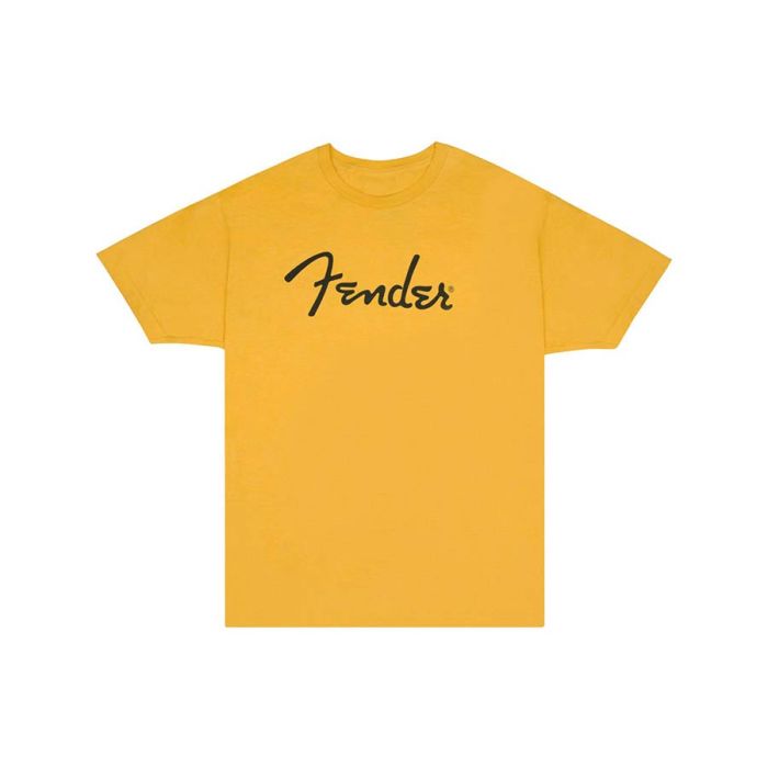 Fender Clothing T-Shirts spaghetti logo t-shirt, butterscotch, M