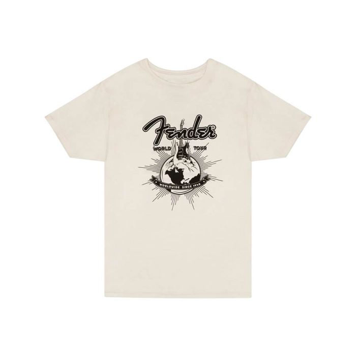 Fender Clothing T-Shirts world tour t-shirt, vintage white, L