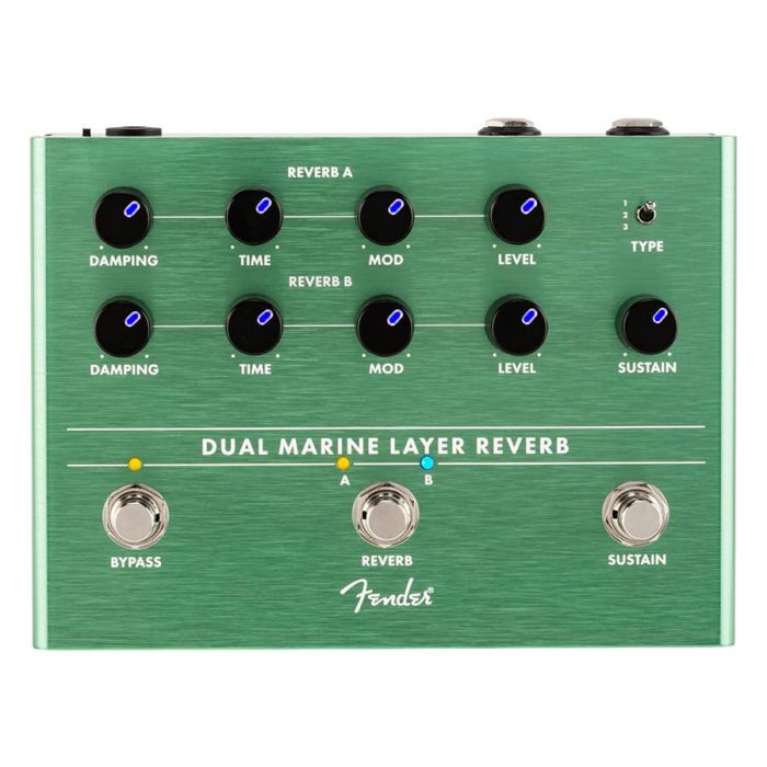 Fender Dual Marine Layer Reverb, effects pedal for guitar or bass