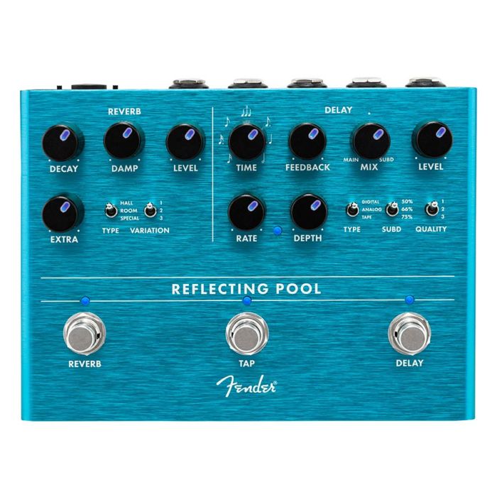 Fender Reflecting Pool Delay/Reverb, effects pedal for guitar or bass