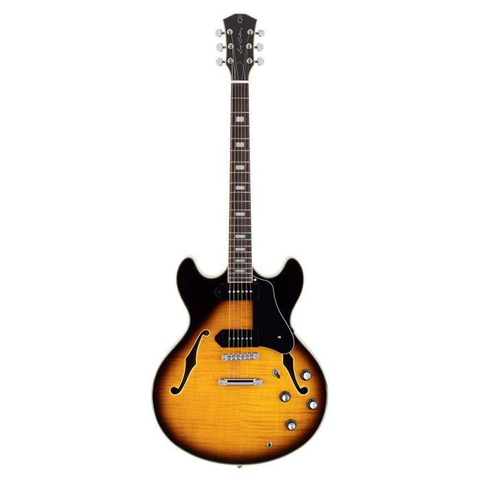 Sire Guitars H Series Larry Carlton electric guitar archtop with P90s vintage sunburst