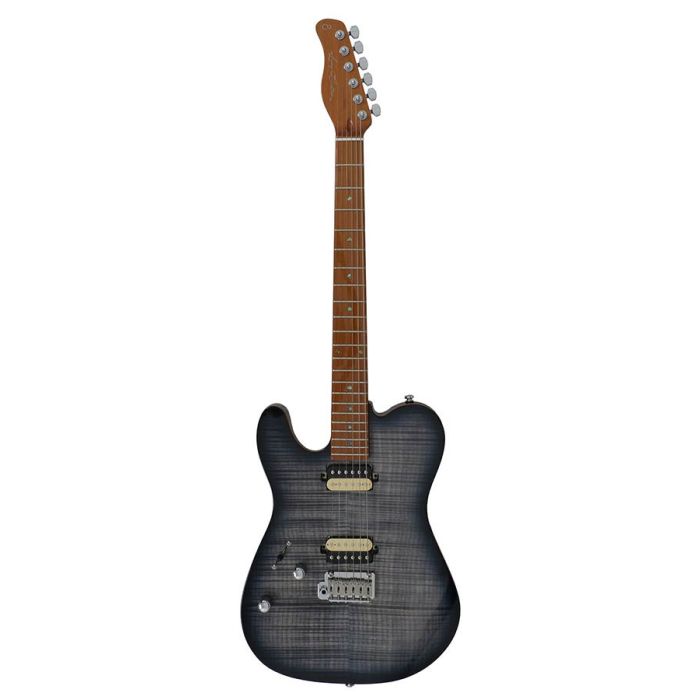 Sire Guitars T Series Larry Carlton lefty electric guitar T-style flamed maple top transparent black