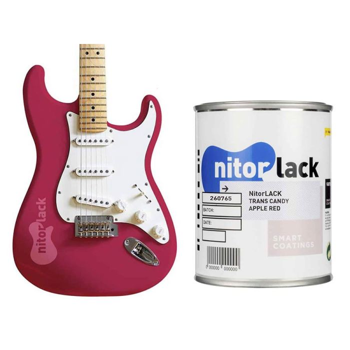 NitorLACK nitrocellulose paint trans candy apple red - 500ml can