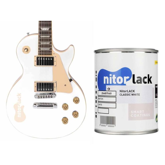 NitorLACK nitrocellulose paint classic white - 500ml can