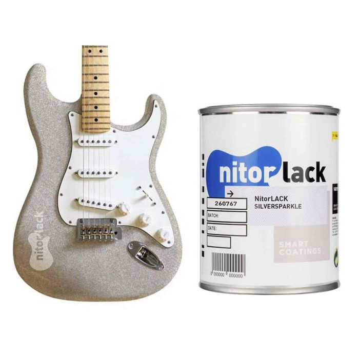 NitorLACK nitrocellulose paint silversparkle - 500ml can