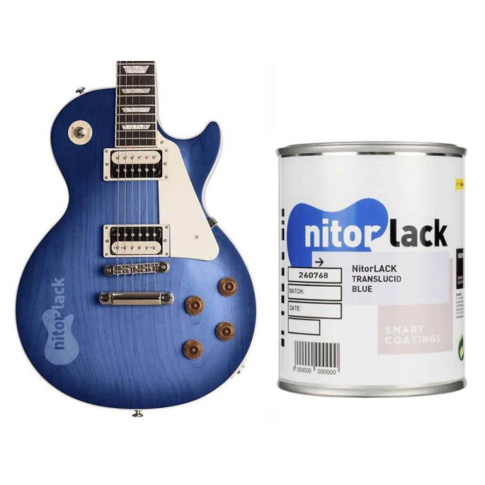 NitorLACK nitrocellulose paint translucent blue - 500ml can