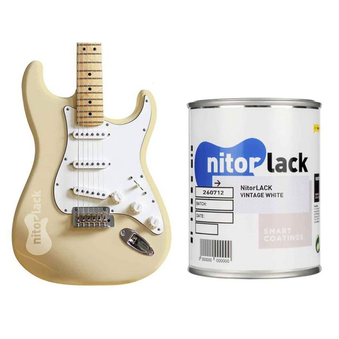 NitorLACK nitrocellulose paint aged vintage white - 500ml can