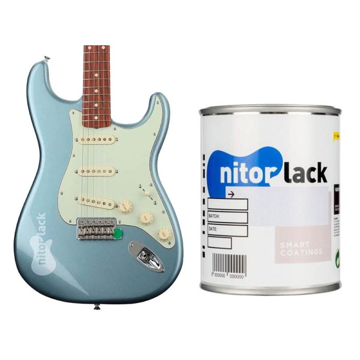 NitorLACK nitrocellulose paint blue ice metallic - 500ml can