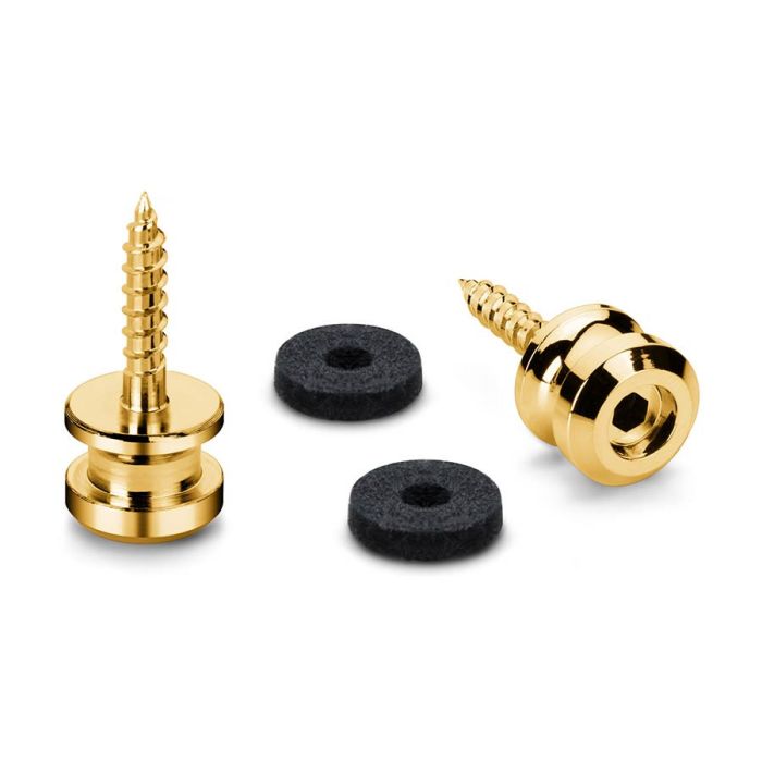 Schaller S-Locks strap button set S (thread length 18mm), gold